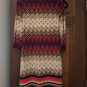 Eliza J Multicolor Long Sleeve Dress